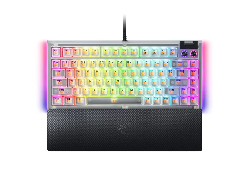 Image of Razer Razer BlackWidow V4 75% keyboard Gaming USB QWERTY US English White RZ03-05003500-R3M1