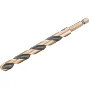 Image of DEWALT Black and Gold Hex Impact HSS Drill Bit 10mm Pack of 1