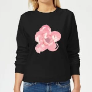 Image of Flower 4 Womens Sweatshirt - Black - 5XL