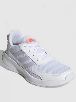 Image of adidas Kids Unisex Tensaur Run - White/Purple, White/Purple, Size 2