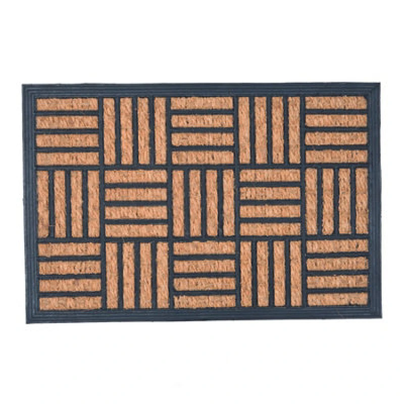 Image of Nicola Spring Heavy Duty Door Mat 60 x 40cm Mosaic Brown unisex