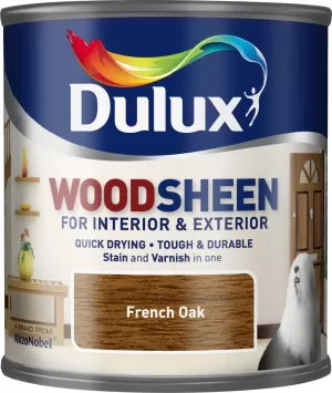 Image of Dulux Woodsheen French Oak Stain & Varnish 250ml