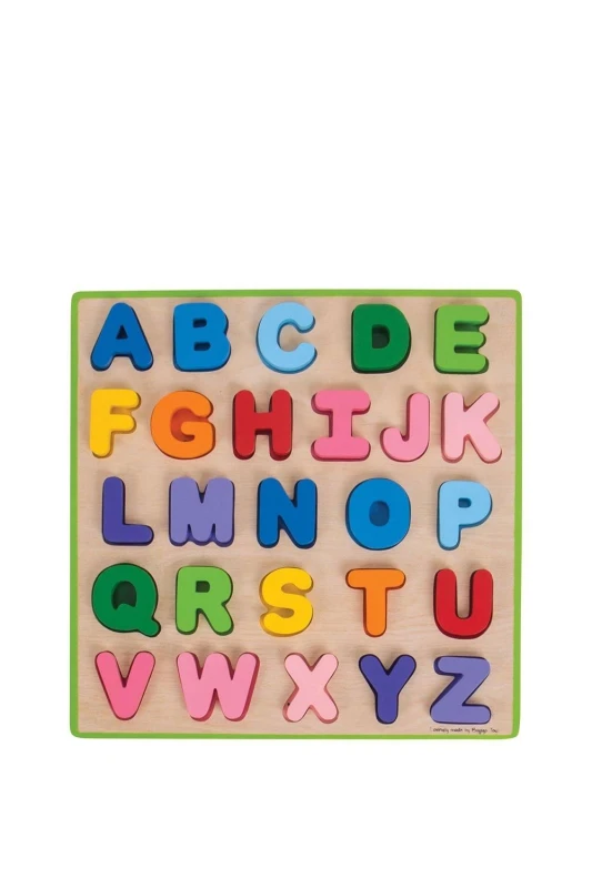 Image of Bigjigs Toys Wooden ABC Puzzle Multi unisex