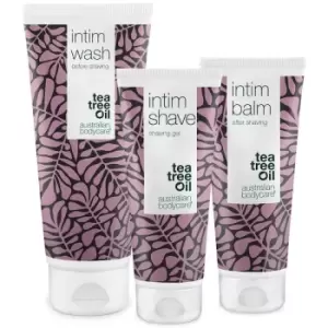 Image of Australian Bodycare Intimate Shaving Kit Wash & Shave & Balm 200ml + 2 x 100ml