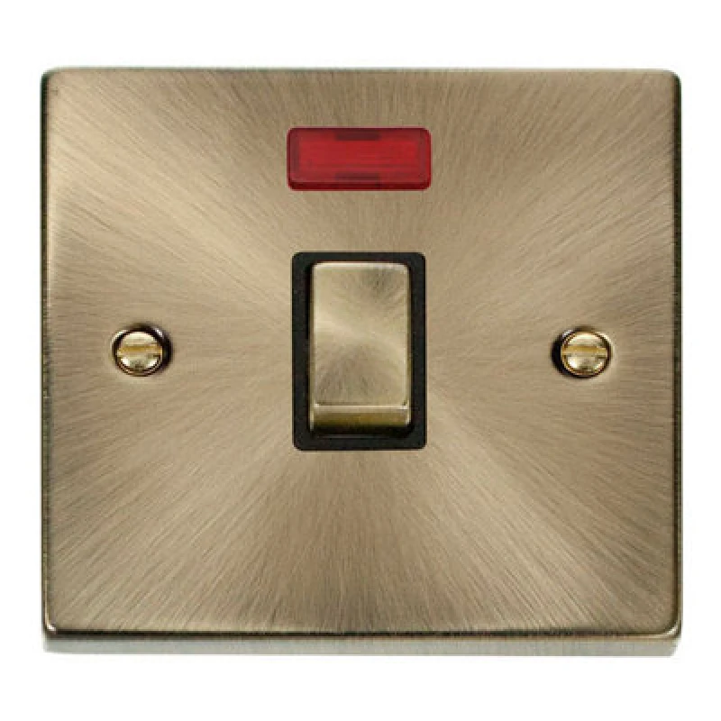 Image of SE Home Antique Brass 1 Gang 20A Ingot DP Switch With Neon Gold unisex