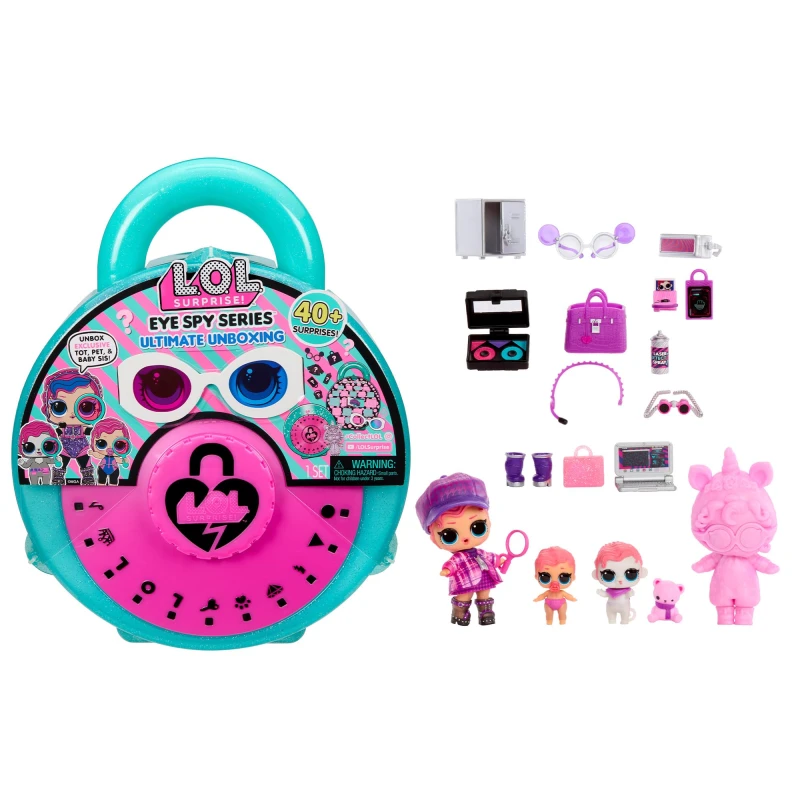 Image of L.O.L. Surprise! Eye Spy Series Ultimate Unboxing - Includes 3 Exclusive Dolls Giant Padlock Packaging 40+ Surprises to Reveal