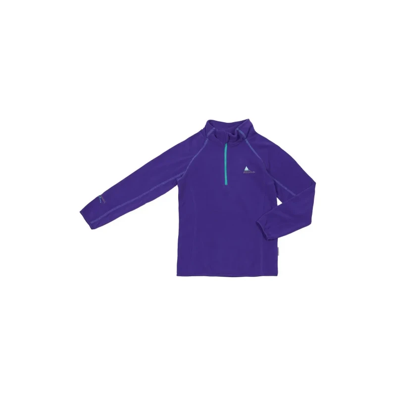 Image of Peak Mountain Micro fleece half zip sweatshirt for girls Peak Mountain Fafine Rose Female 6 ans FAFINE/AF/1-FUSHIA