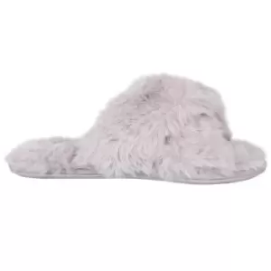 Image of Jack Wills Fluffy X Slipper - Grey