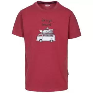 Image of Trespass Mens Motorway T-Shirt (M) (Red Marl)