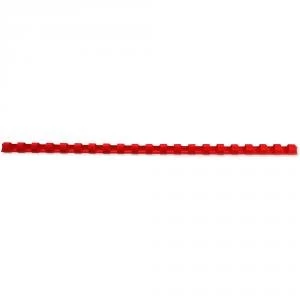 Image of Original Acco GBC Binding Comb 8mm A4 21 Ring Red Pack of 100