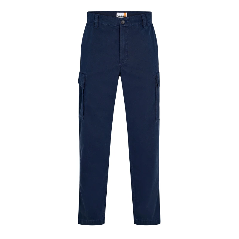 Image of Timberland Mens Twill Cargo Trousers Dark Sapphire male 30