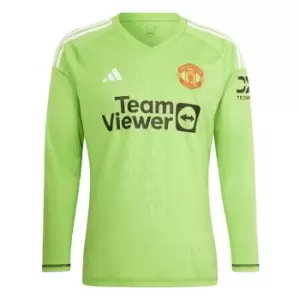 Image of adidas Manchester United Goal Keeper Shirt 2023 2024 Adults - Green