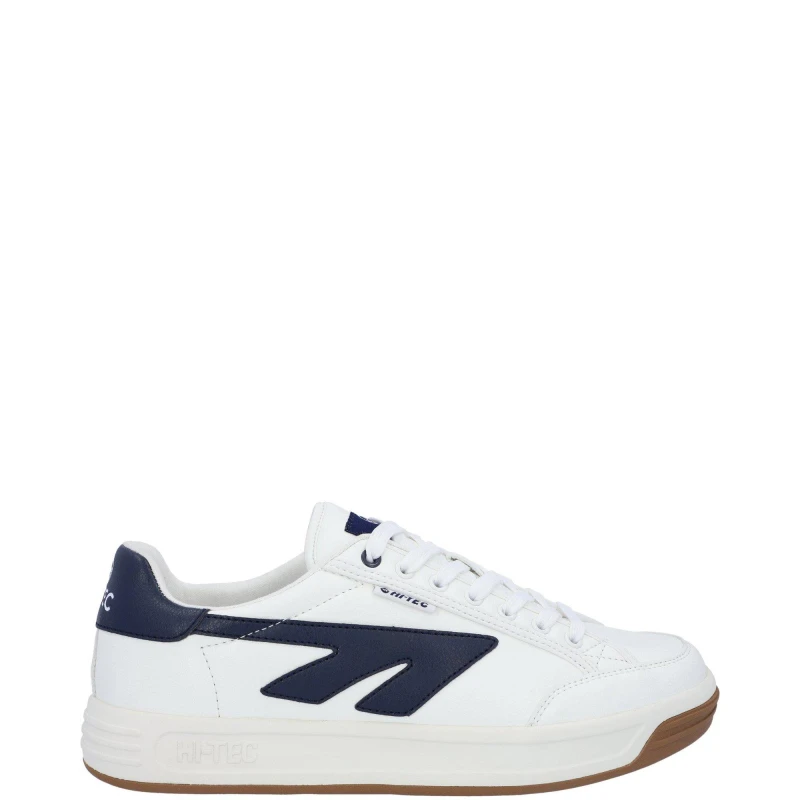 Image of Hi Tec Mens Freedom Leather Trainers UK Size 11 (EU 45) White Navy HIT176-WHINVY-11