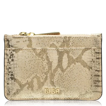 Image of Biba BIBA Leather Zip Top Coin Purse - Gold