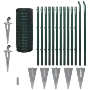 Image of Euro Fence Steel 25x1.0 m Green vidaXL - Green