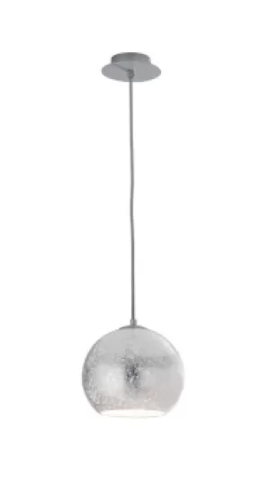 Image of VANITY Dome Pendant Ceiling Light Silver 20x19cm