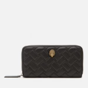 Image of Kurt Geiger London Womens Kensington Zip Around Wallet - Black