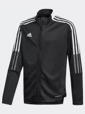 Image of Boys, adidas Tiro 21 Track Top, Black, Size 7-8 Years