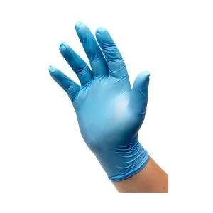 Image of Vinyl Powdered Gloves Small Blue Pack of 100 38896