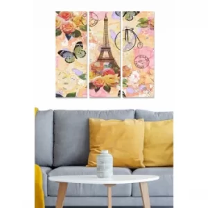 Image of MDF624367715 Multicolor Decorative MDF Painting (3 Pieces)