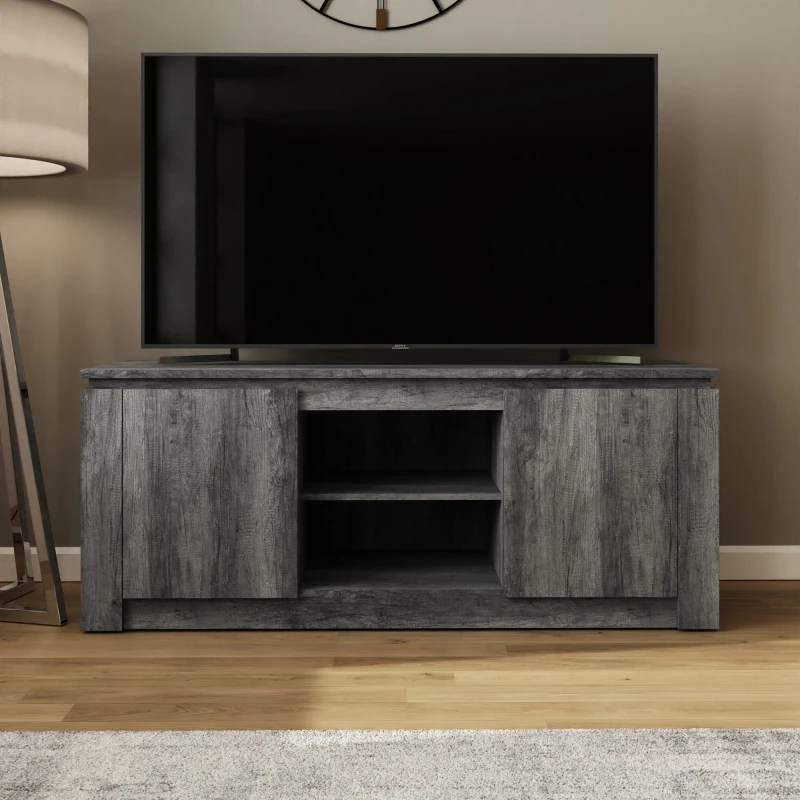 Image of GFW Canyon Charcoal Grey 2 Door TV Unit