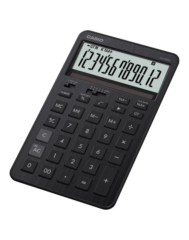 Image of Casio JW-200DQ MED DESK CALC BLACK