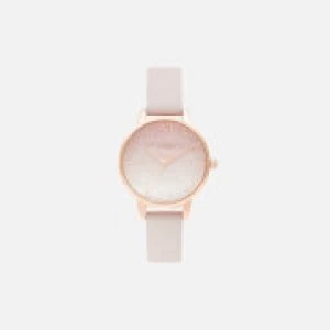Image of Olivia Burton Womens Under The Sea Sunrise Wishing Wave Watch - Pink & Rose Gold