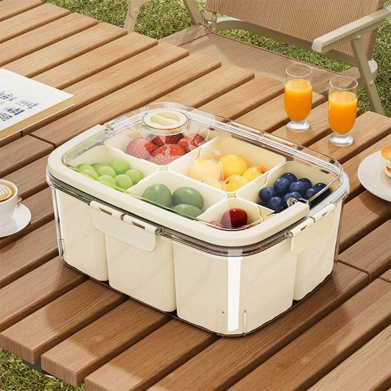 Image of LIFE IDEAS 2pcs Airtight Fridge Storage Container Cream2 unisex 2x Style2