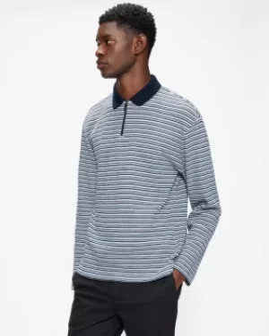 Image of Ted Baker Ls Textured Polo Shirt
