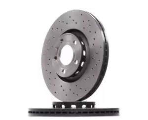 Image of PAIR BREMBO BRAKE XTRA DRILLED DISCS 09.8690.1X