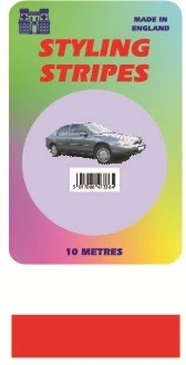 Image of Single Stripe - Red - 6mm - 10m Length- CASTLE PROMOTIONS- CPS02R