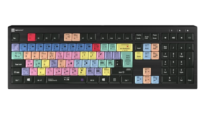 Image of Logickeyboard LKB-PPROCC-A2PC-UK keyboard Gaming USB QWERTY English Bl