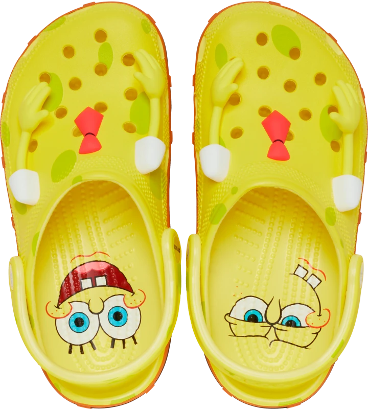 Image of Crocs Unisex SpongeBob Classic Clogs Banana W9/M8