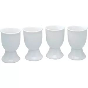 Image of Chef Aid Plastic Egg Cup Set White Pack 4
