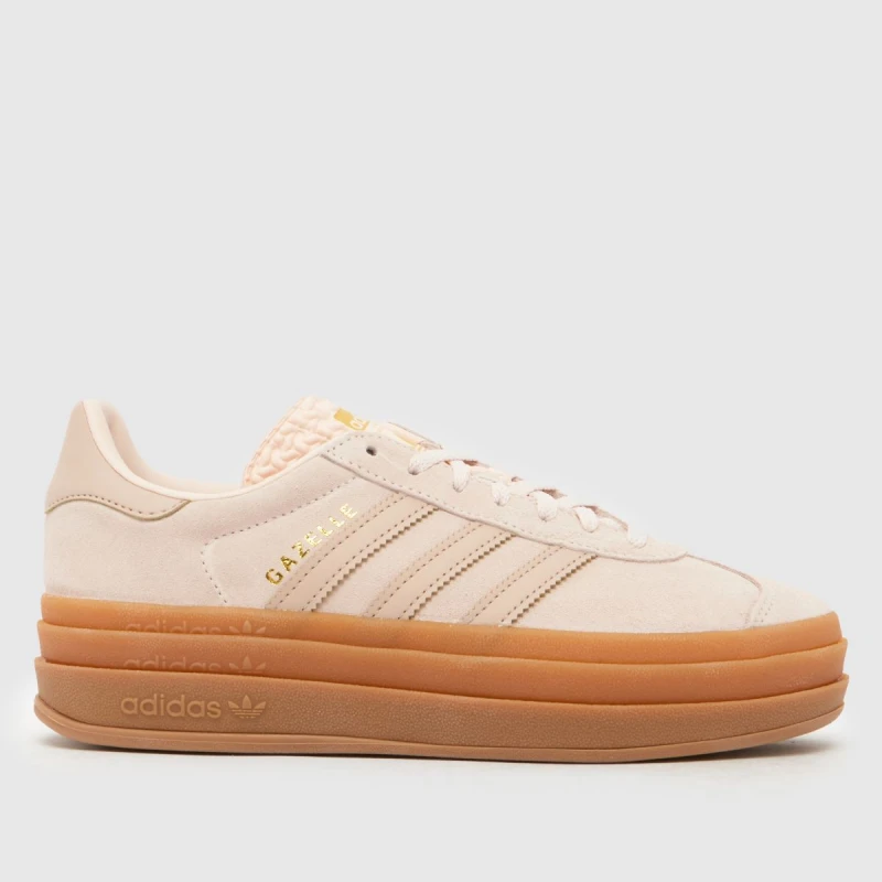 Image of adidas Pale Pink Gazelle Bold Girls Youth Trainers Pale Pink UK 3 (EU 35½)