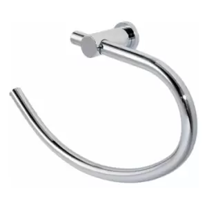 Image of Wall Mounted Chrome Infinity Towel Ring - Chrome