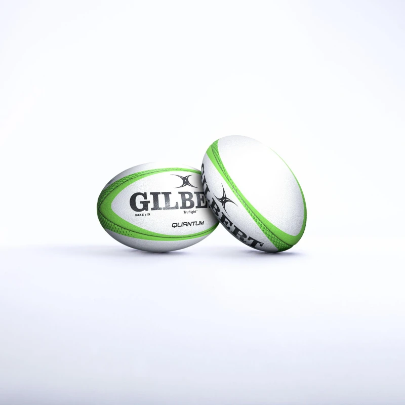 Image of Gilbert Adults Quantum 54 Rugby Balls Fizz green unisex Size 5