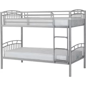Image of Ventura Metal Bunk Bed Frame in Silver