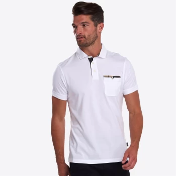 Image of Barbour Mens Corpatch Polo Shirt - White - S