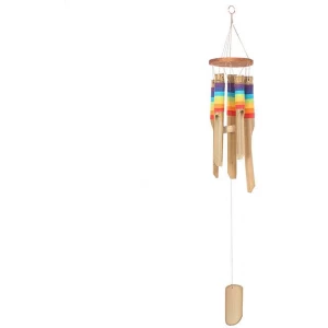 Image of Multicolour Bamboo Windchime with thread