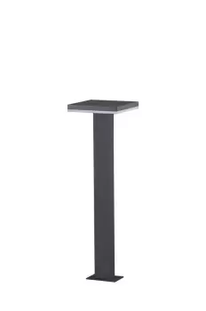 Image of Tignes Bollard Pillar Lamp, 10W LED, 3000K, 700lm, IP54, Anthracite, 3 Years Warranty