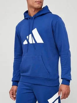 Image of adidas Future Icon Hoodie - Blue Size 2XL, Men