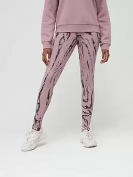 Image of adidas Future Icons Graphix Leggings - Light Red, Light Red, Size XS, Women