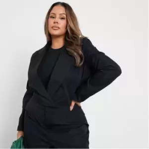 Image of I Saw It First Plus Size Cropped Blazer - Black