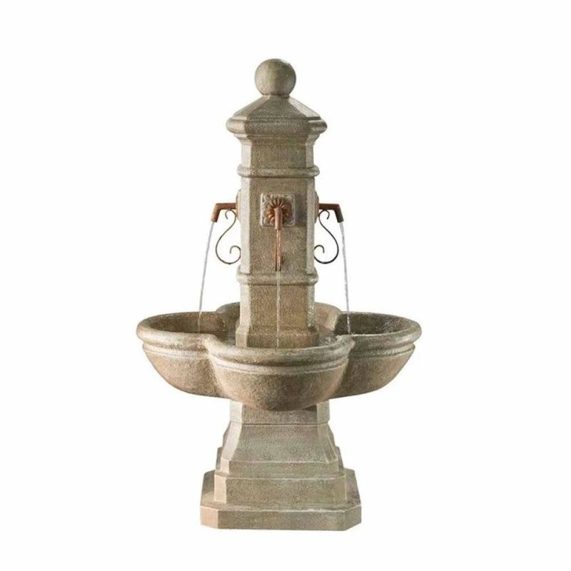 Image of Altico Garden Products Ltd Courtyard Fountain - L81 x W81 x H133cm in Brown Brown Unisex