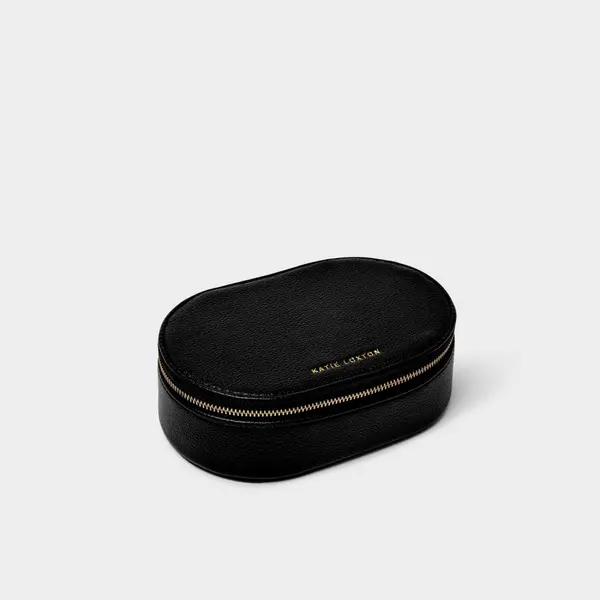 Image of Katie Loxton Oval Black Jewellery Box KLB3359