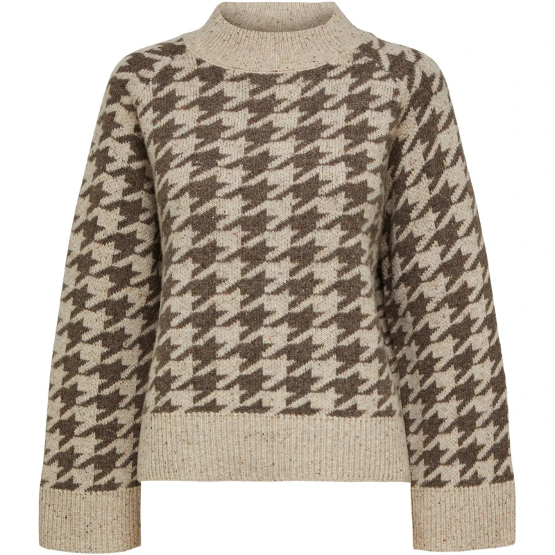 Image of Selected Femme Selected Birdy Knit - Brown Brown 10