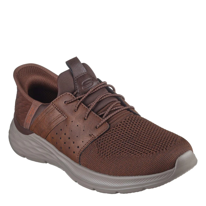 Image of Skechers Slip-Ins Relaxed Fit: Garner - Newick Dark Brown male 7 (41)