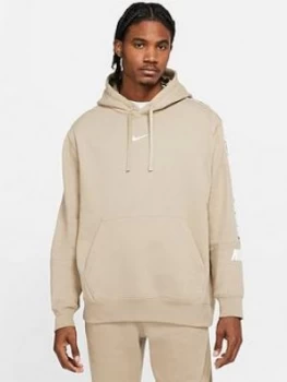 Image of Nike Repeat Overhead Hoodie - Khaki Size M Men