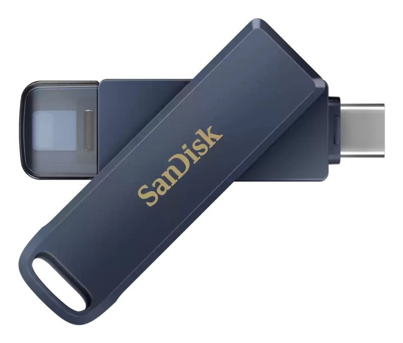 Image of SanDisk SanDisk iXpand USB flash drive 64GB USB Type-C / Lightning 3.2 Gen 1 (3.1 Gen 1) Blue SDIXD0N-064G-GN6NN